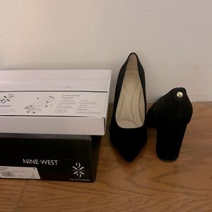 Nine West block heel pumps